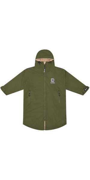 2025 Nyord Primaloft Outdoor Detachable Sleeve Changing Robe - Khaki / Ecru